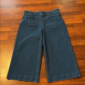 SPANX Cropped Wide Leg Jeans with Patch Pockets